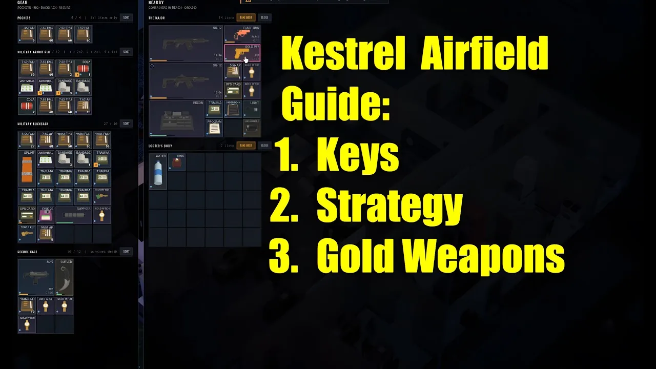 HUSH Roblox Kestrel Airfield Map Guide: Keys, Routes, and Major Garrow