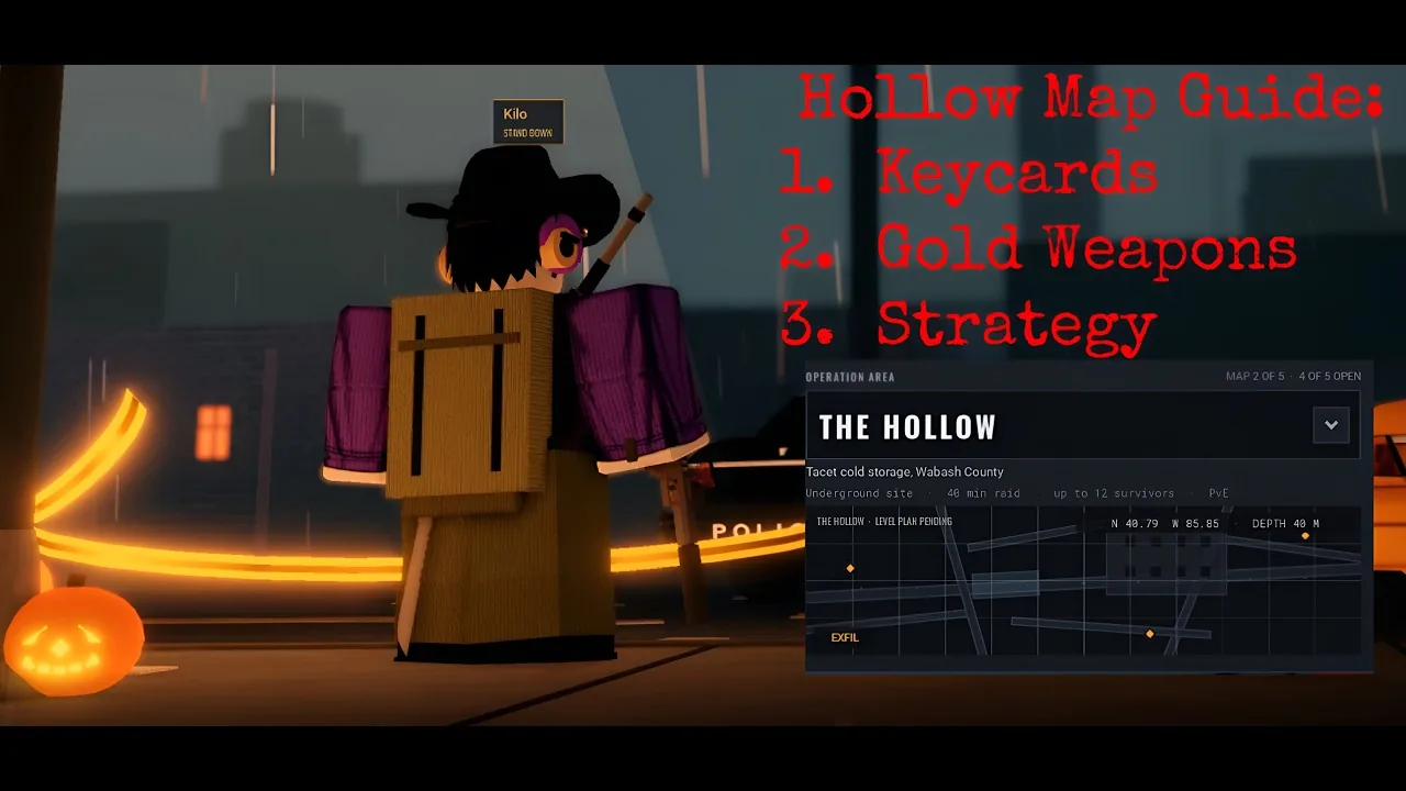 HUSH Roblox The Hollow Map Guide: Exits, Keycards, and Boss Routes